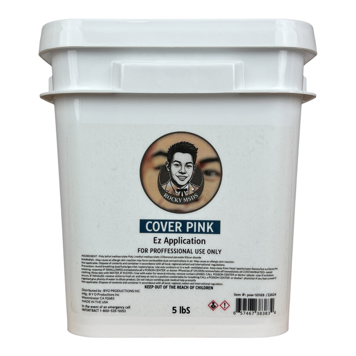Rocky MDSD Cover Pink Nail Powder 5lbs [Buy 1 Free 1 Base 1 Top Rocky TPO HEMA Free]